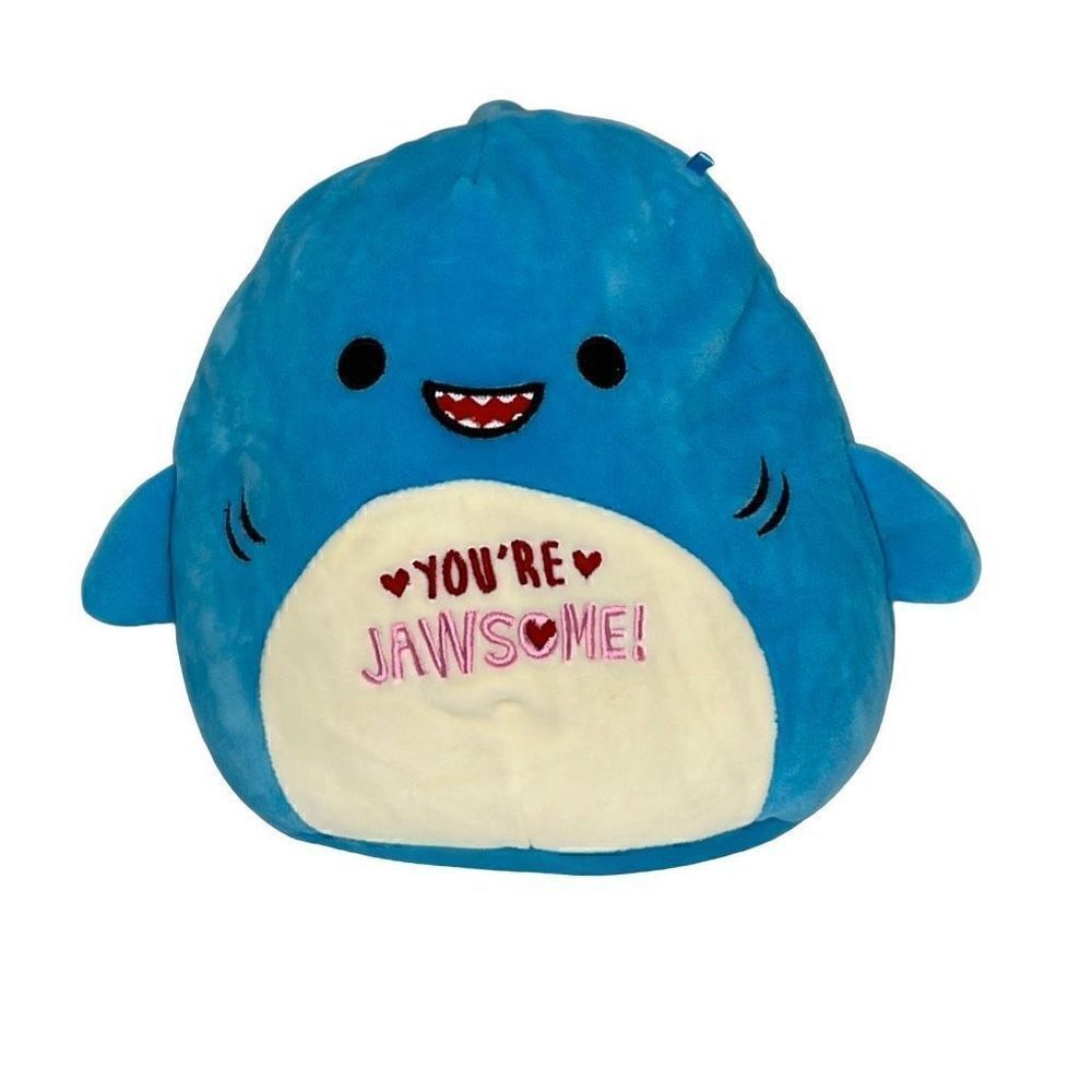 Squishmallow "Rey" the Valentine Shark plush stuffed animal toy "you're …